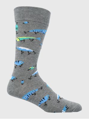 Calcetin Algodón Hombre C Cuff Fishing Gris Hush Puppies