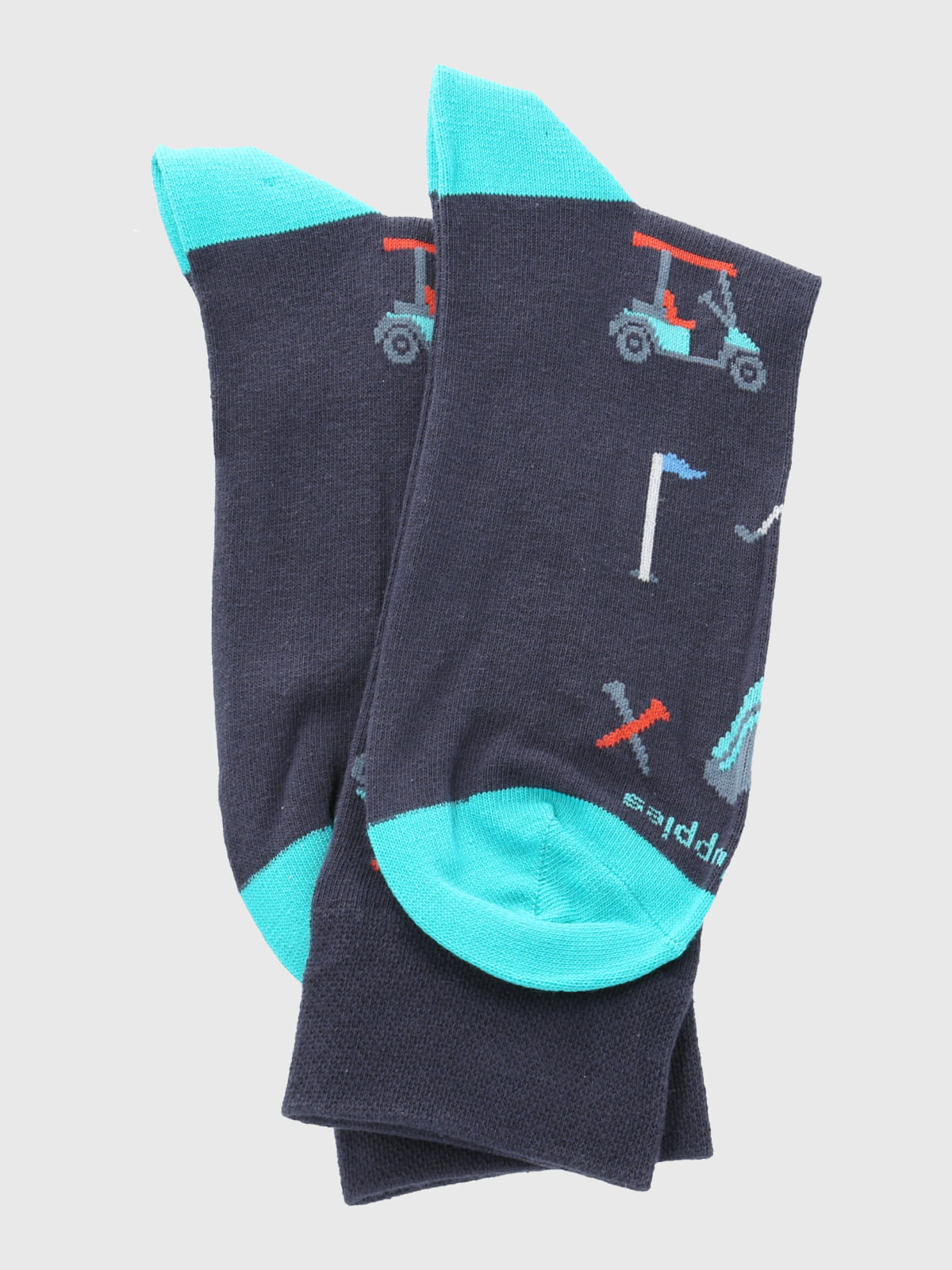 Calcetin Algodón Hombre C Cuff Golf Azul Hush Puppies
