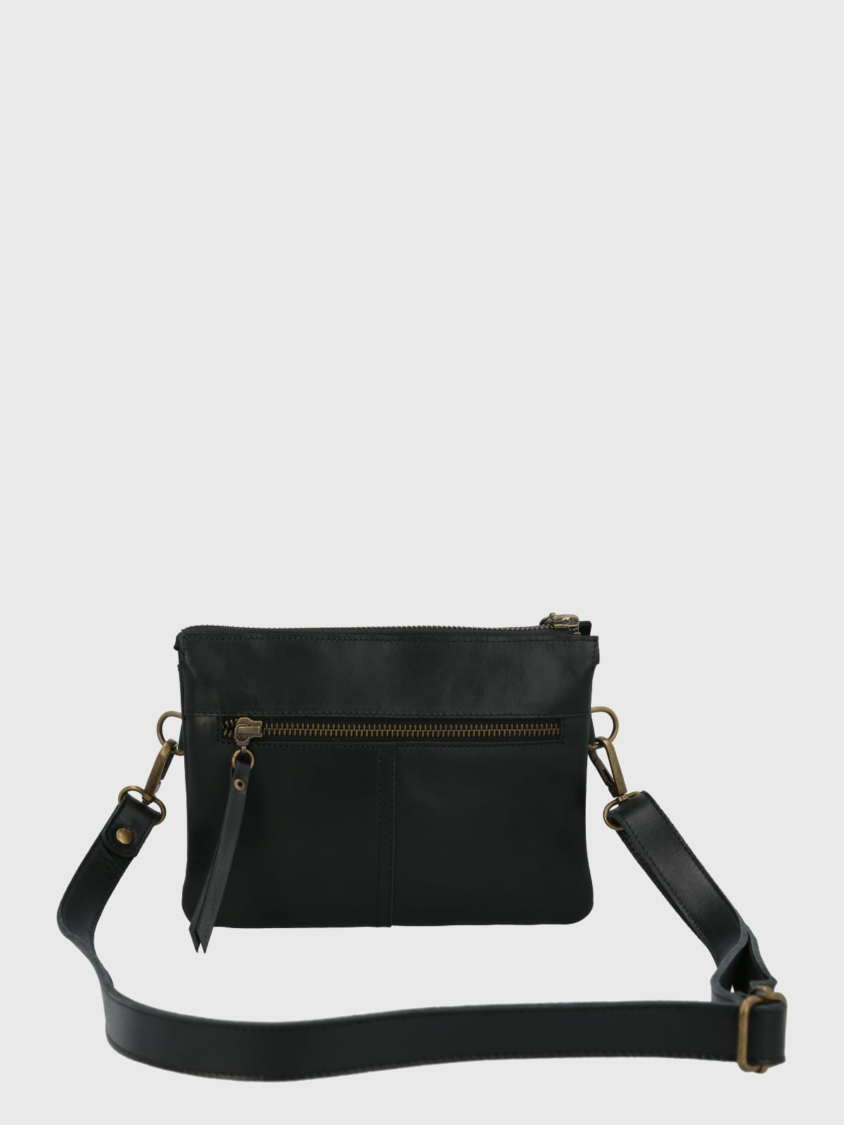 Cartera Cuero Mujer Dalton Cross Negro Hush Puppies