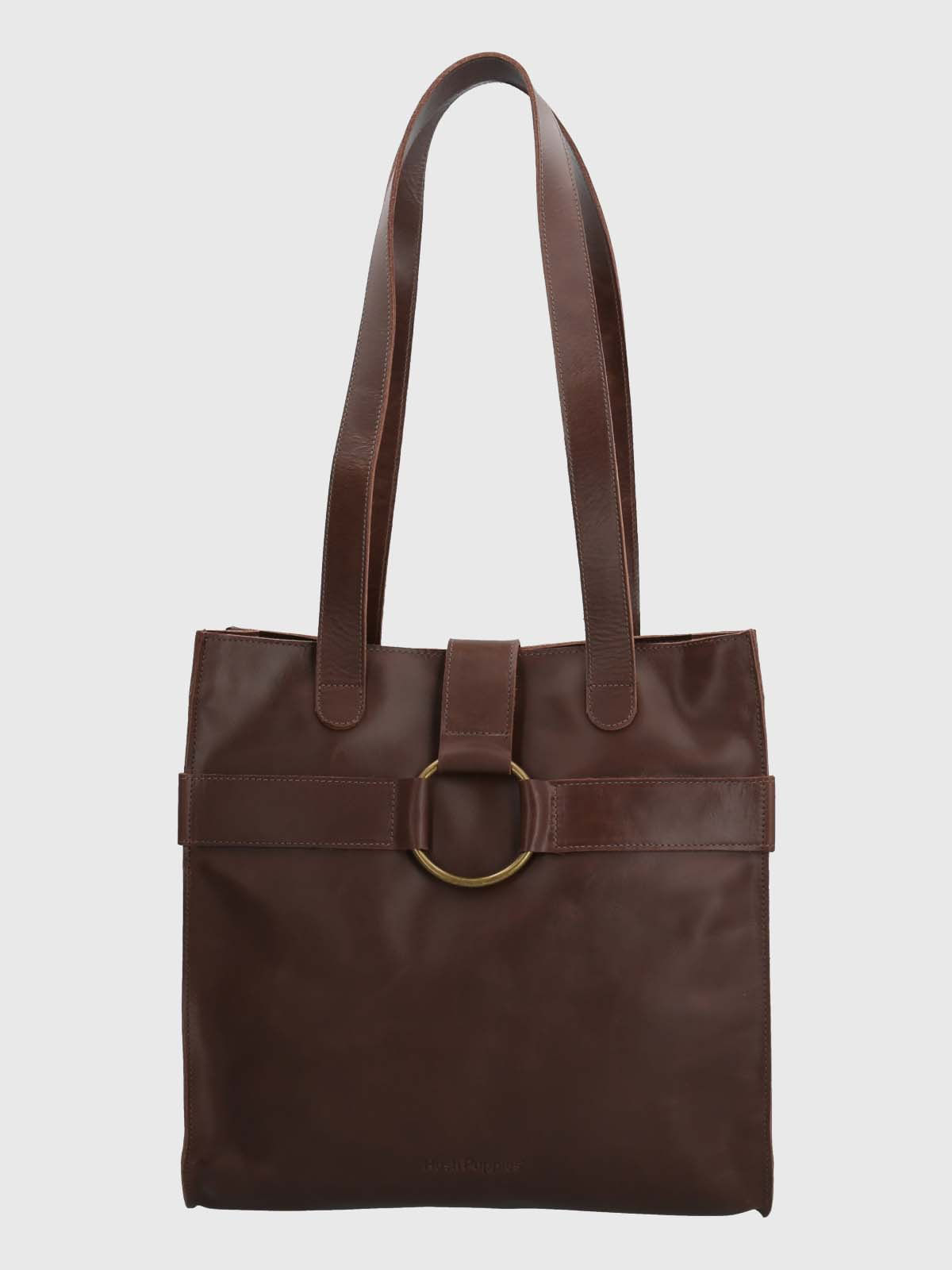 Cartera Cuero Mujer Drake Bag Café Hush Puppies