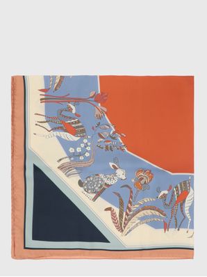 Pañuelo Seda Mujer Silk Emma Scarf Azul Hush Puppies
