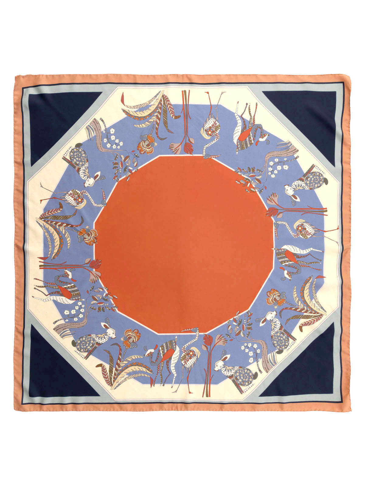 Pañuelo Seda Mujer Silk Emma Scarf Azul Hush Puppies