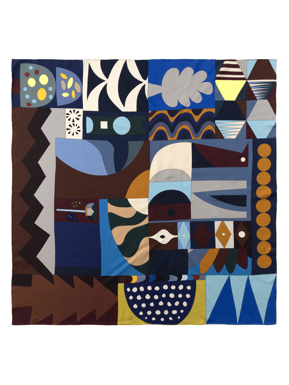 Pañuelo Seda Mujer Silk Bruna Scarf Multicolor Hush Puppies
