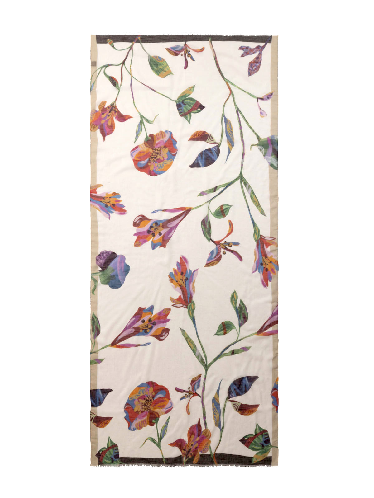 Pañuelo Seda Mujer Silk Giada Scarf Blanco Hush Puppies