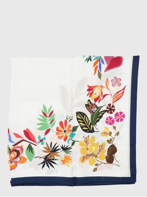Pañuelo Seda Mujer Silk Rosetta Scarf Blanco Hush Puppies