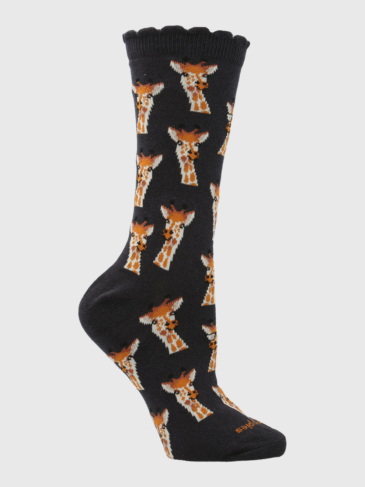 Calcetin Algodón Mujer C St Giraffe Gris Hush Puppies