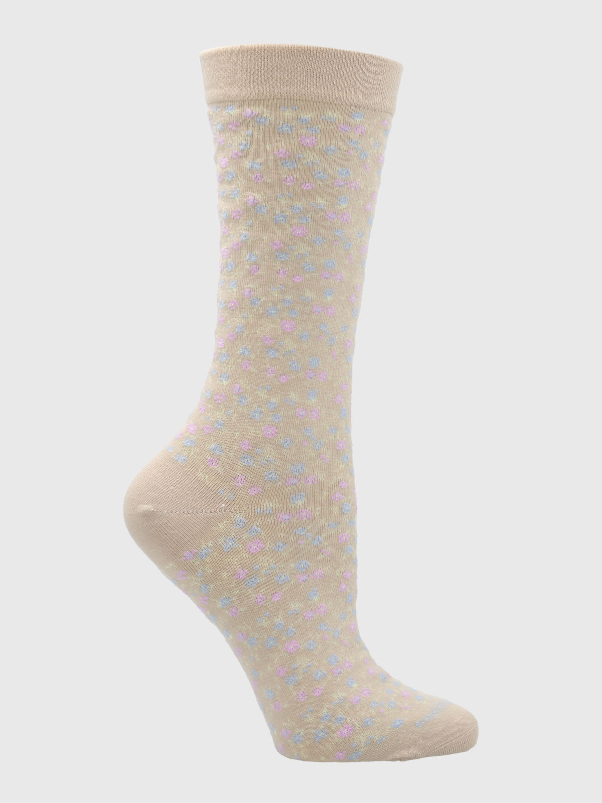 Calcetin Algodón Mujer C Cuff Allover Beige/Crudo Hush Puppies