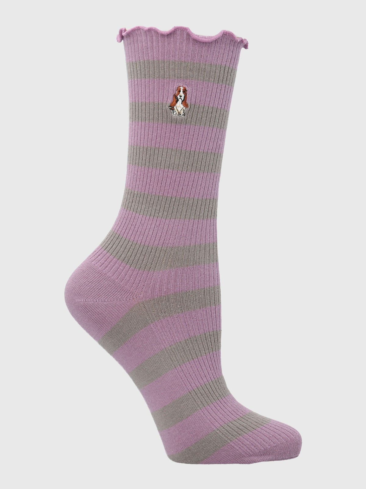 Calcetin Algodón Mujer C St Blocky Morado Hush Puppies