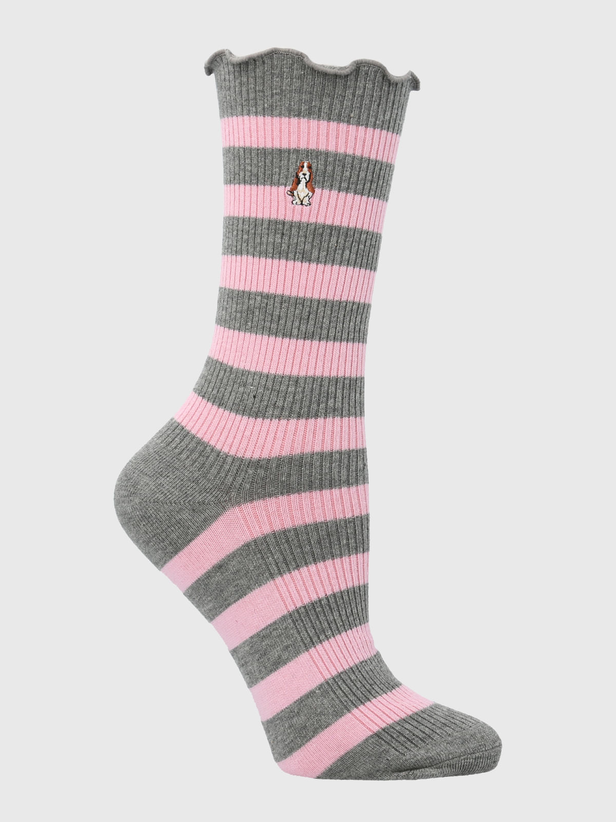 Calcetin Algodón Mujer C St Blocky Gris Hush Puppies