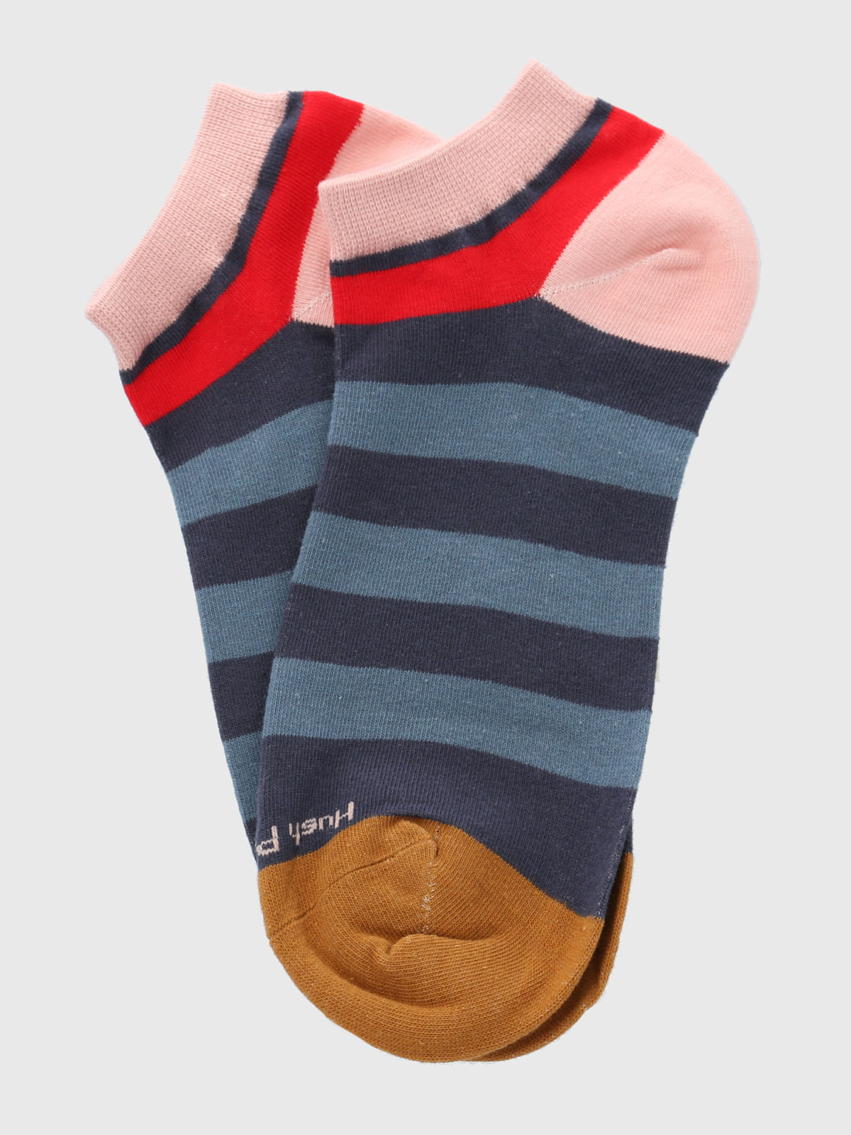 Calcetin Algodón Mujer Ped Block Azul Hush Puppies
