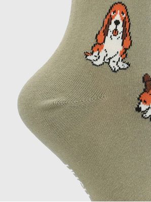 Calcetin Algodón Mujer C Hat Basset Verde Hush Puppies