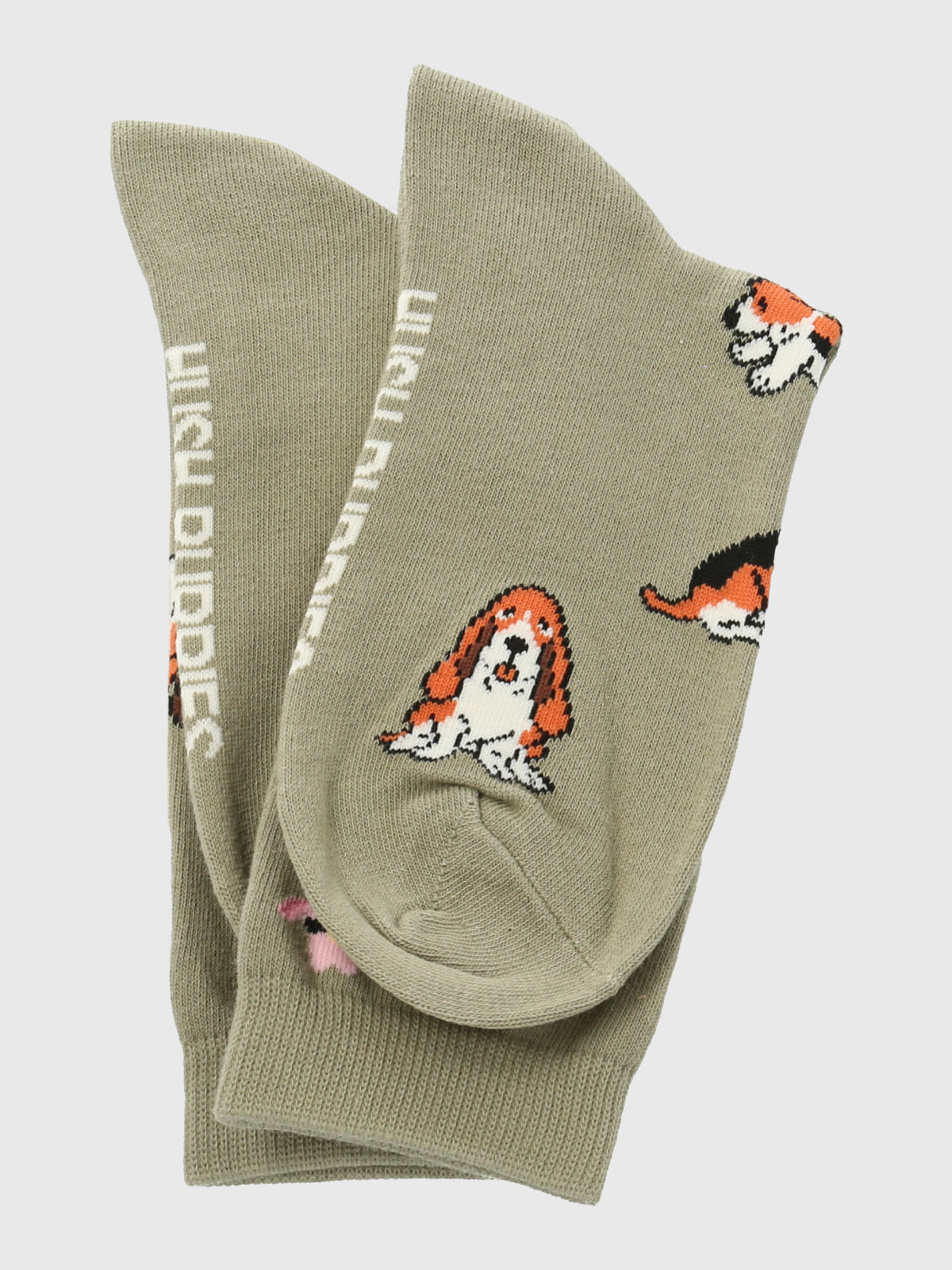 Calcetin Algodón Mujer C Hat Basset Verde Hush Puppies