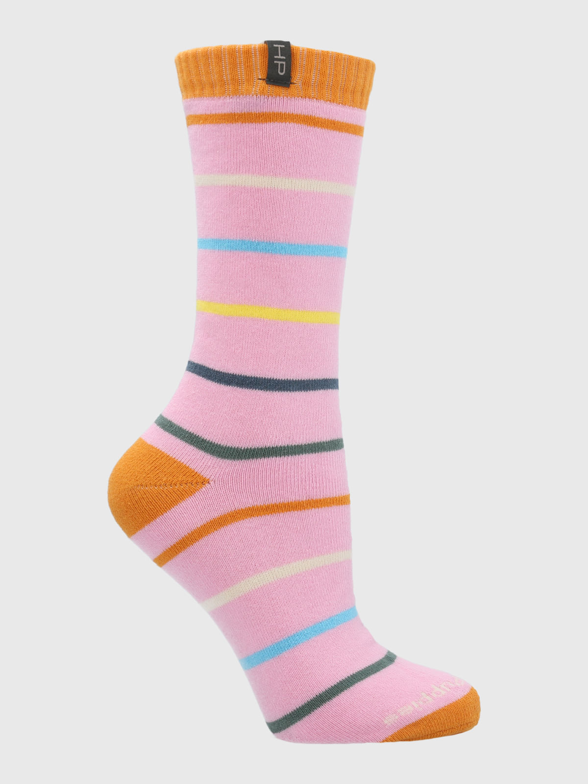 Calcetin Algodón Mujer Heavy Lines Rosado Hush Puppies