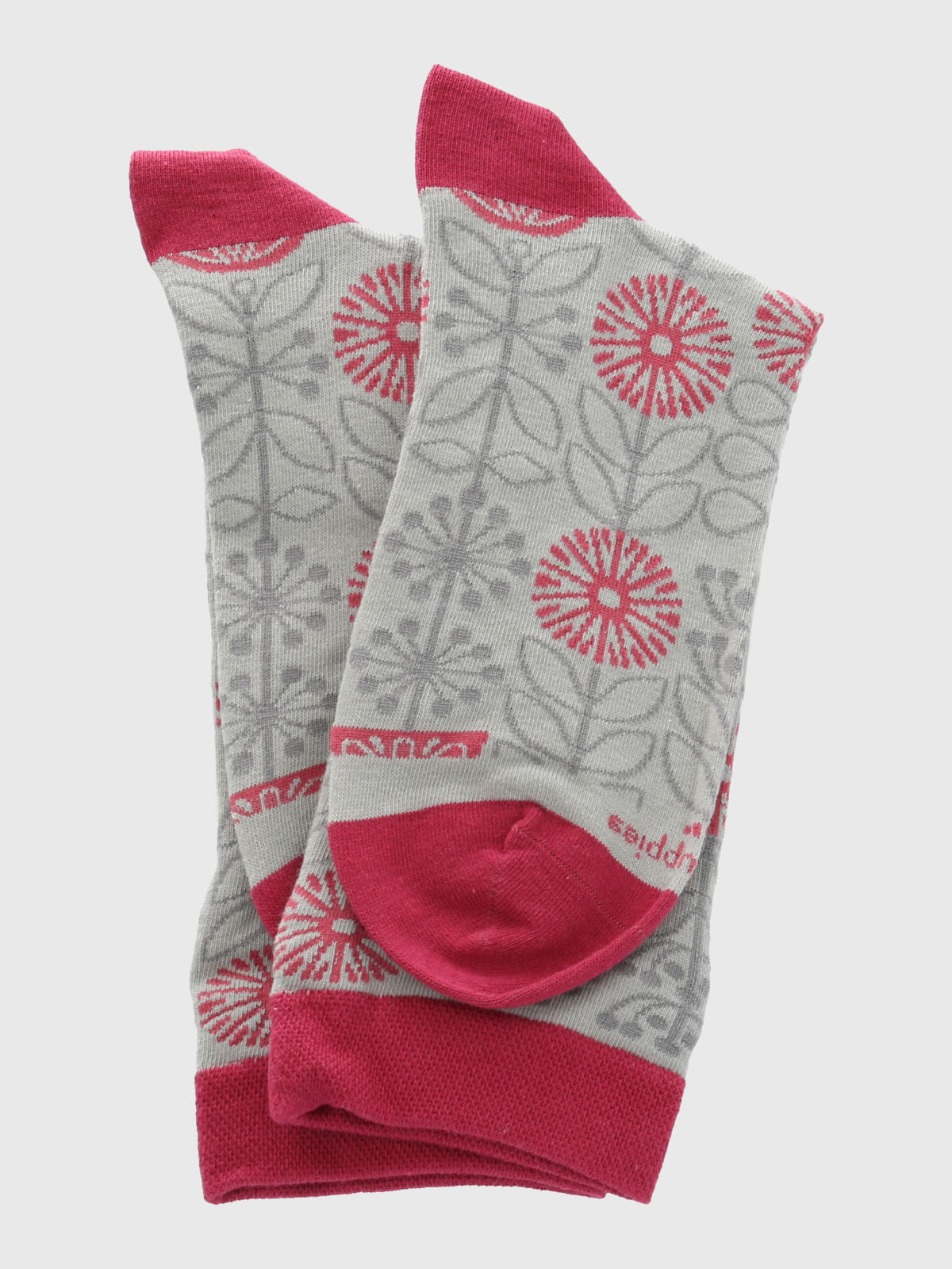 Calcetin Algodón Mujer C Cuff Domi Rosado Hush Puppies
