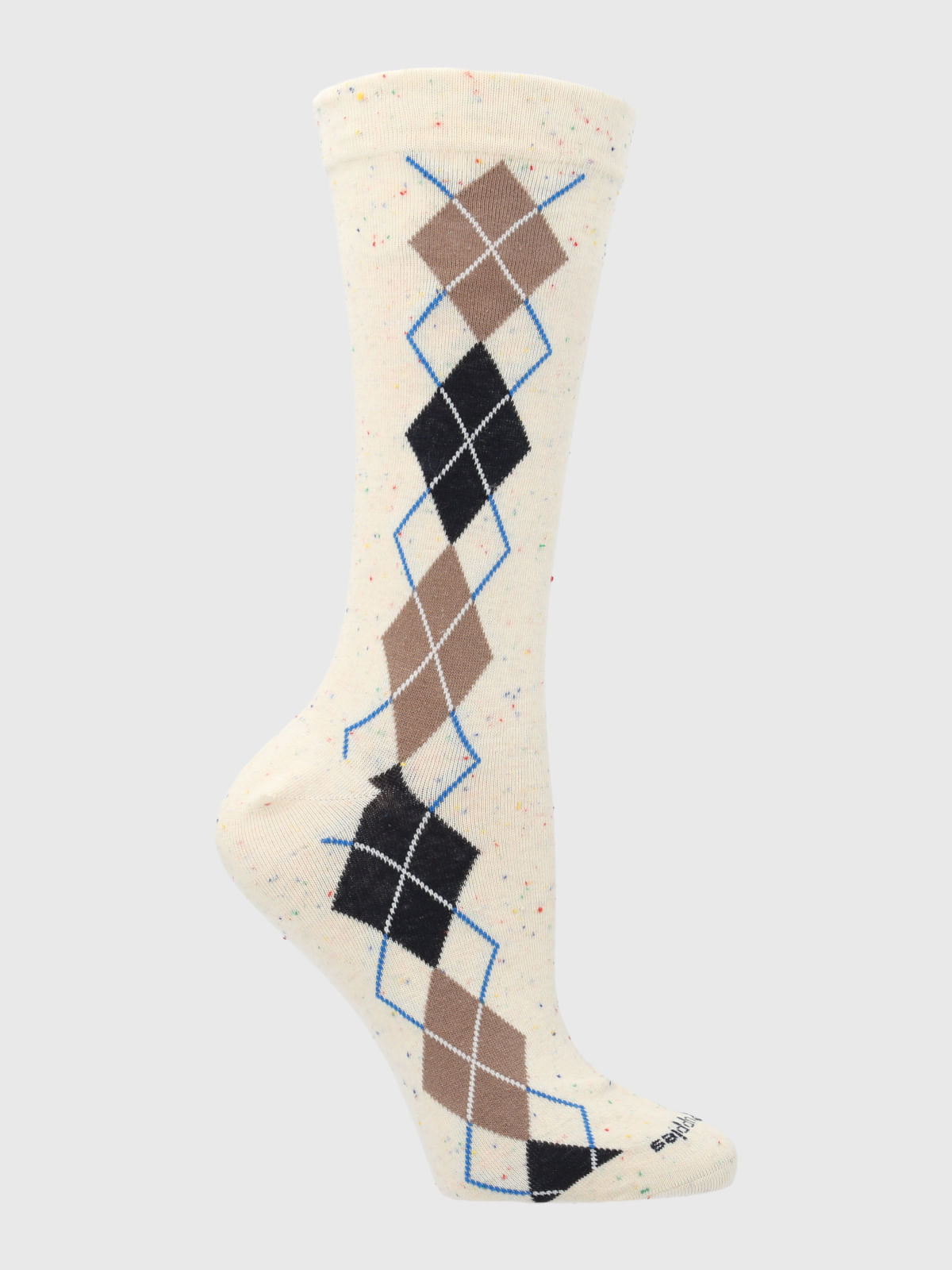 Calcetin Algodón Mujer C Rombi Beige/Crudo Hush Puppies