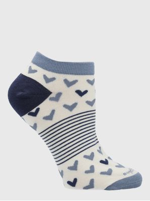 Calcetin Algodón Mujer Ped Heart Beige/Crudo Hush Puppies