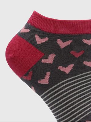 Calcetin Algodón Mujer Ped Heart Gris Hush Puppies