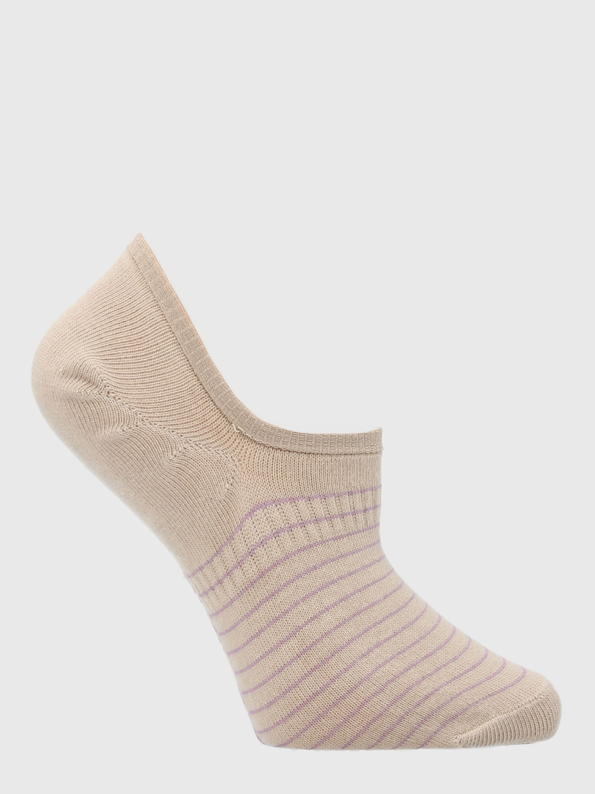 Calcetin Algodón Mujer Inv Stripes Beige/Crudo Hush Puppies