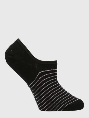 Calcetin Algodón Mujer Inv Stripes Negro Hush Puppies