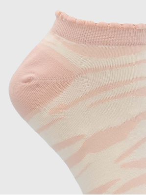 Calcetin Algodón Mujer Ped St Zebra Rosado Hush Puppies