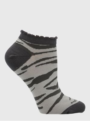 Calcetin Algodón Mujer Ped St Zebra Gris Hush Puppies