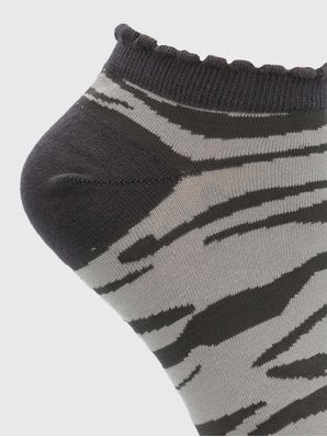 Calcetin Algodón Mujer Ped St Zebra Gris Hush Puppies