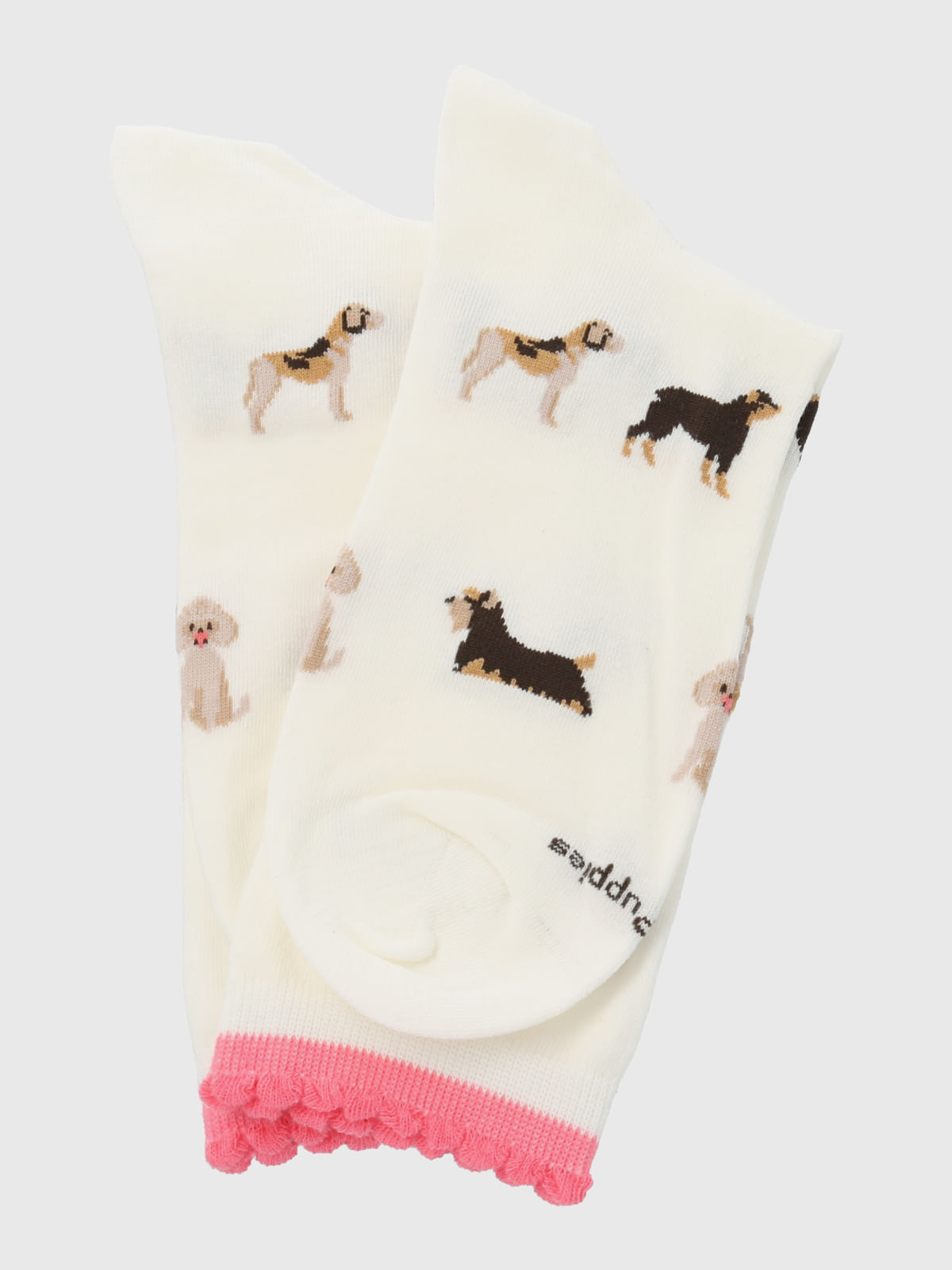 Calcetin Algodón Mujer C St Multidogs Beige/Crudo Hush Puppies