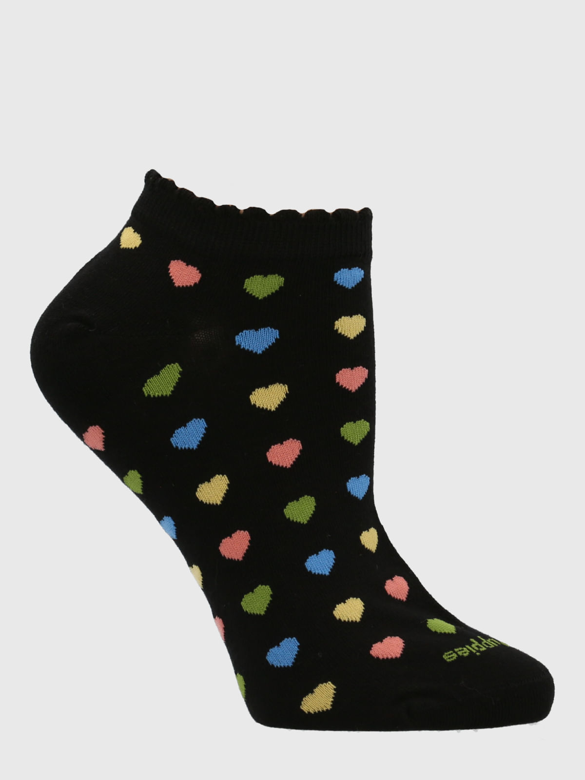 Calcetin Algodón Mujer Ped St Hearty Negro Hush Puppies