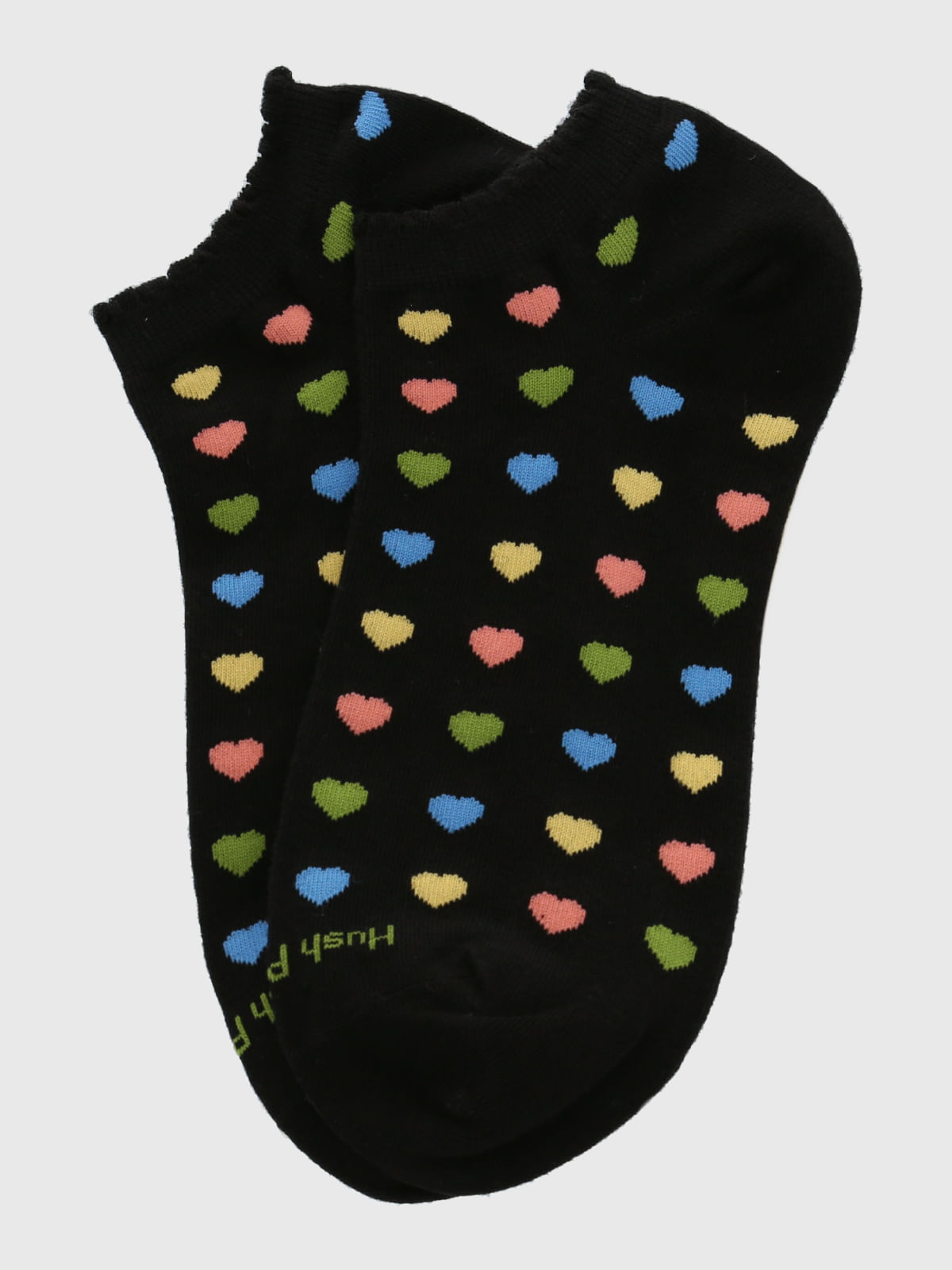 Calcetin Algodón Mujer Ped St Hearty Negro Hush Puppies
