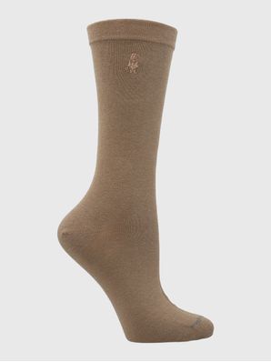 Calcetin Algodón Mujer C Cuff Plain Café Hush Puppies