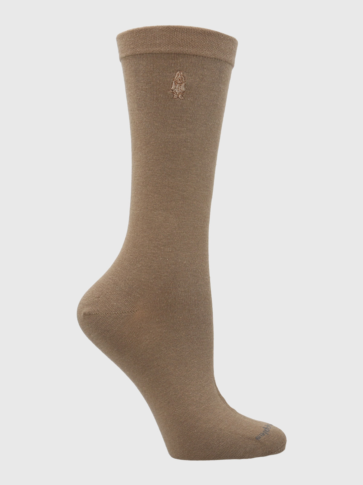 Calcetin Algodón Mujer C Cuff Plain Café Hush Puppies