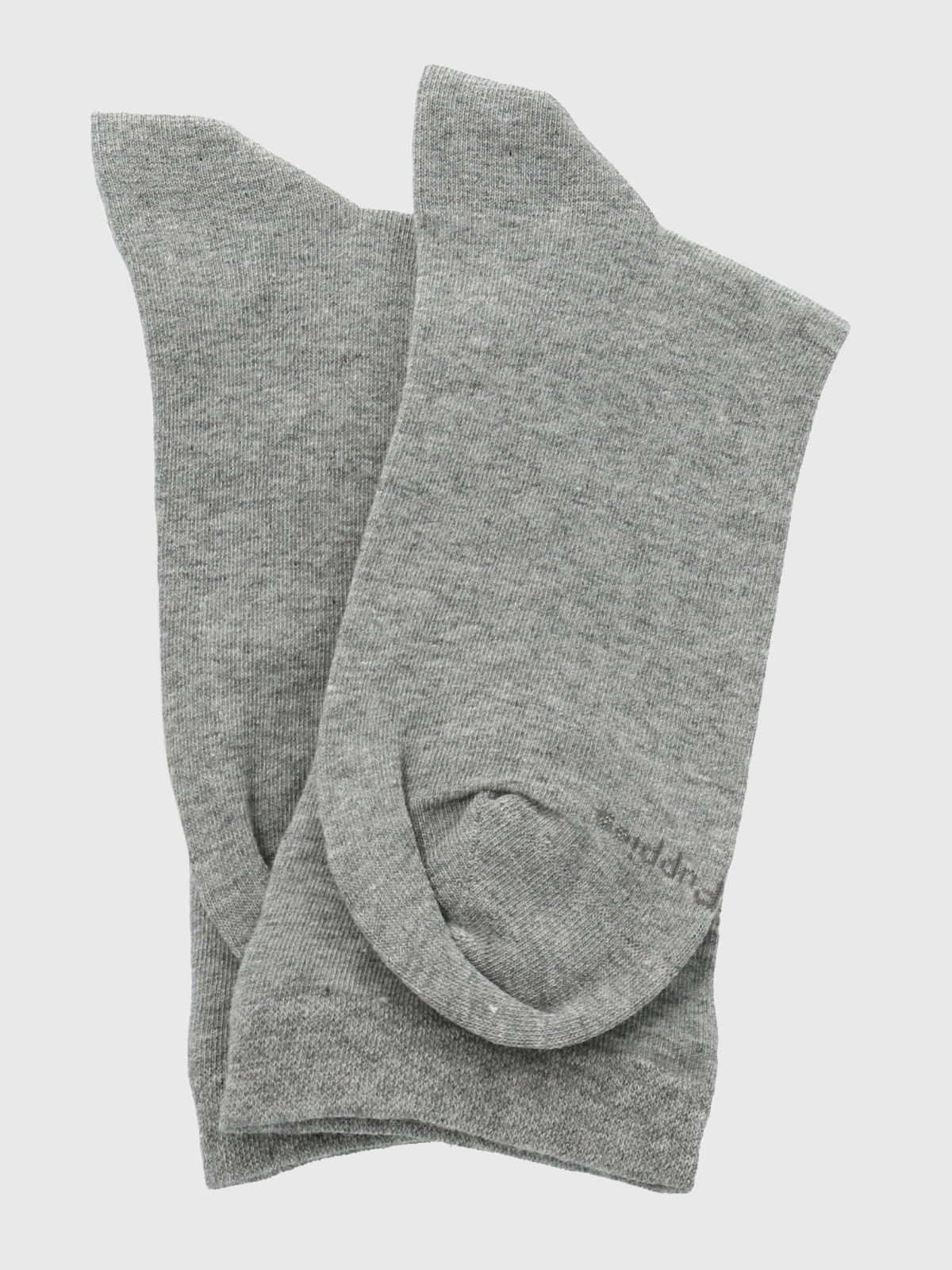 Calcetin Algodón Mujer C Cuff Plain Gris Hush Puppies