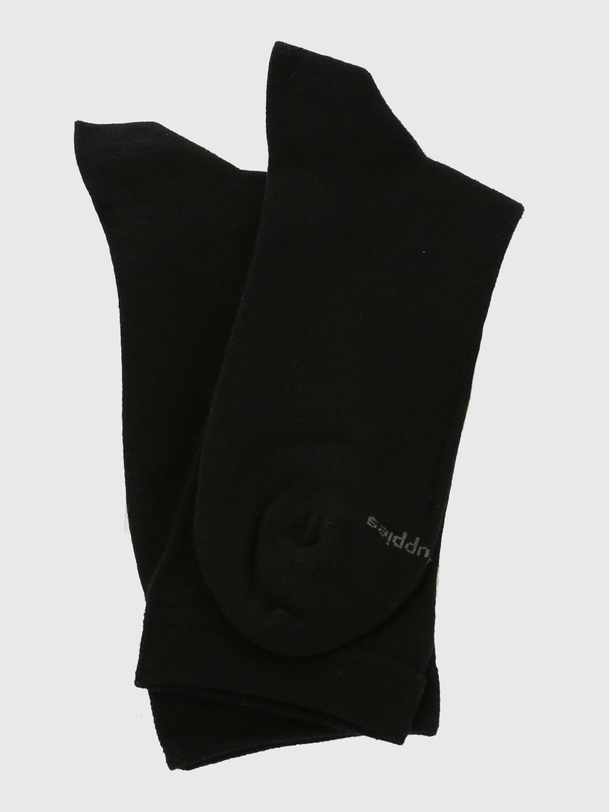 Calcetin Algodón Mujer C Cuff Plain Negro Hush Puppies