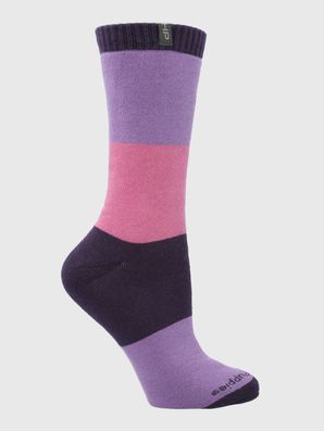 Calcetin Algodón Mujer Heavy Block Morado Hush Puppies