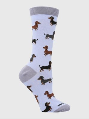 Calcetin Algodón Mujer C Dachshund Morado Hush Puppies