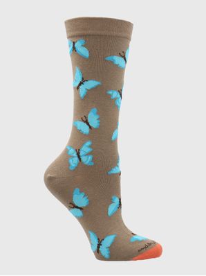 Calcetin Algodón Mujer C Cuff Butterfl Café Hush Puppies