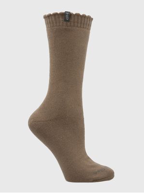 Calcetin Algodón Mujer Heavy Simple Café Hush Puppies