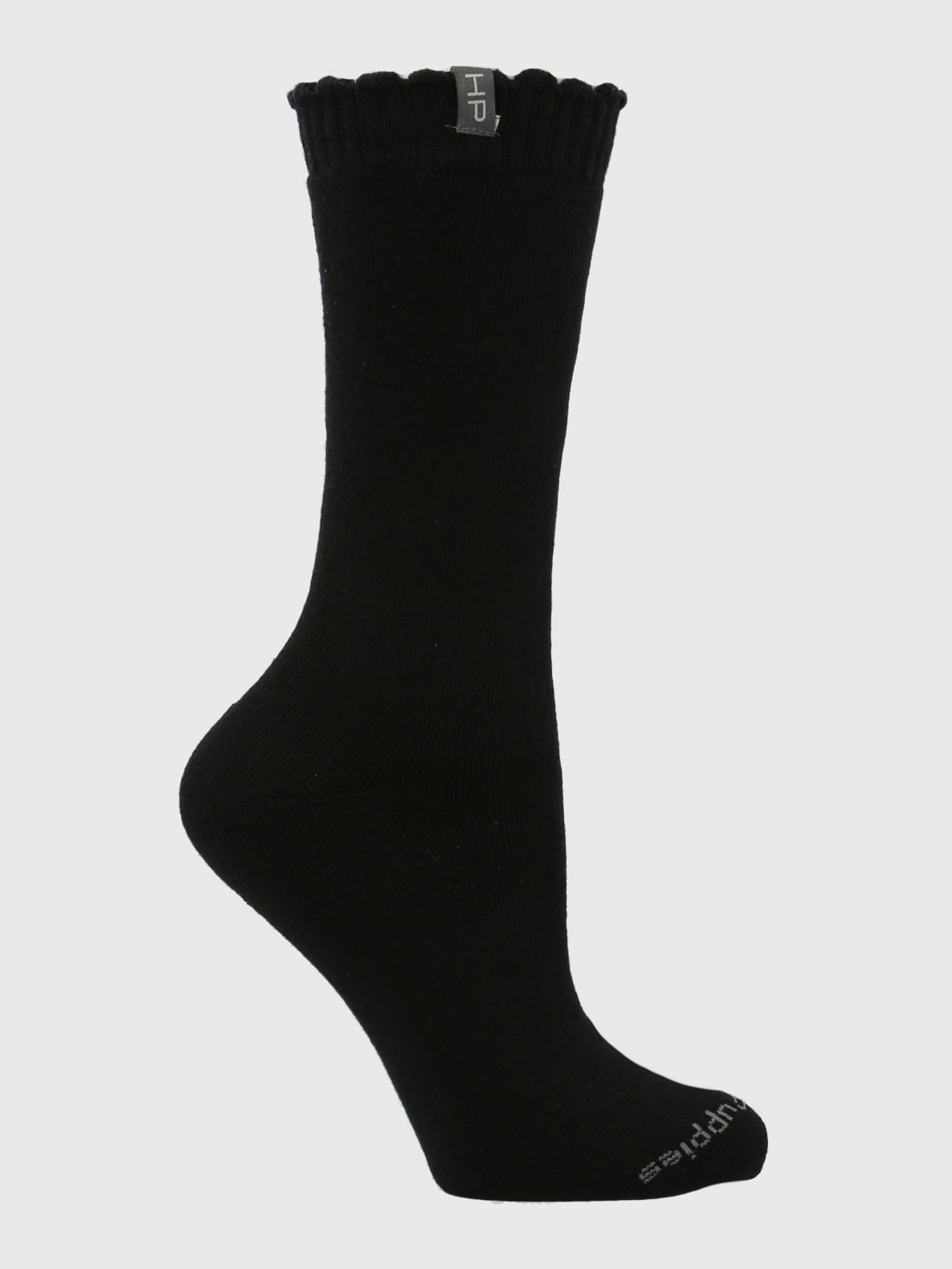 Calcetin Algodón Mujer Heavy Simple Negro Hush Puppies