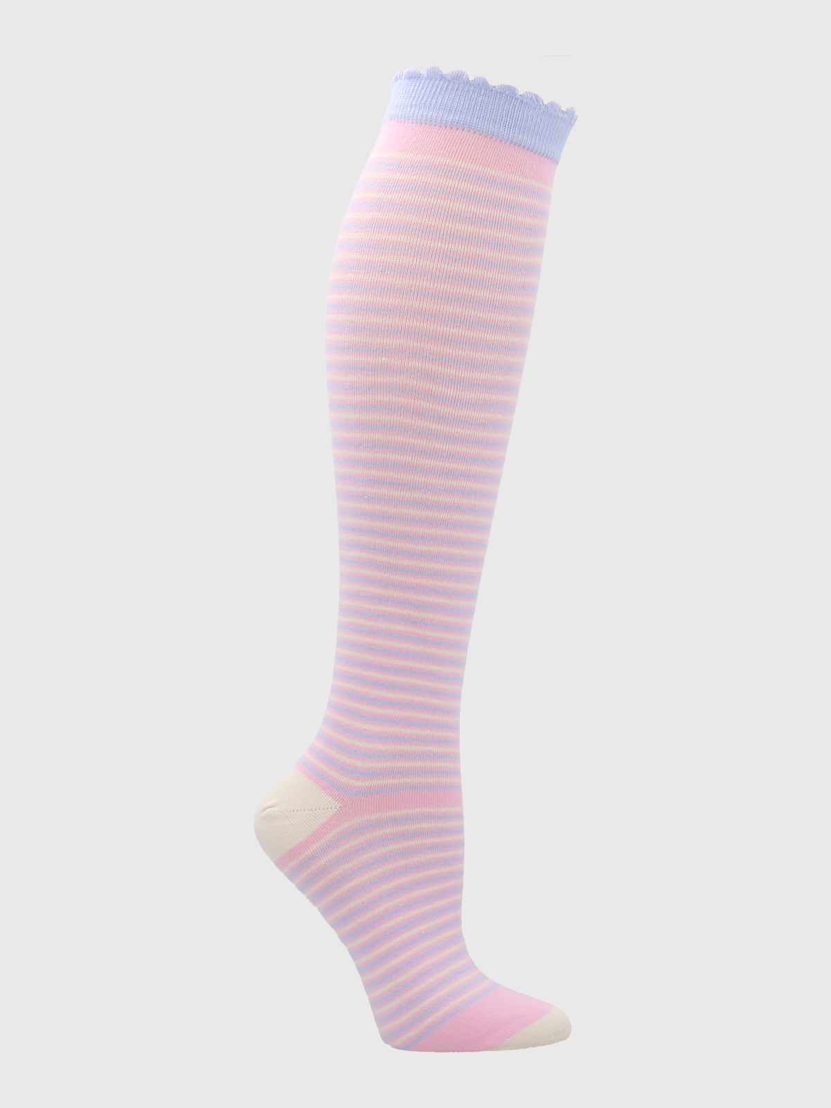 Calcetin Algodón Mujer Kh St Lines Rosado Hush Puppies
