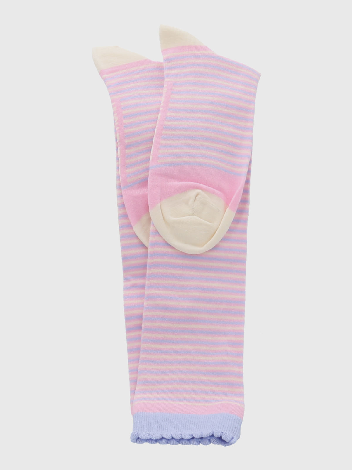 Calcetin Algodón Mujer Kh St Lines Rosado Hush Puppies