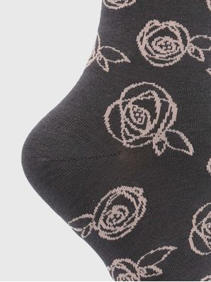 Calcetin Algodón Mujer C Cuff Roses Gris Hush Puppies