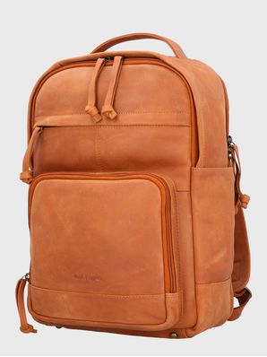 Mochila Cuero Hombre Th Morgan Back Café Hush Puppies