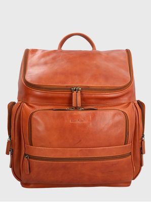 Mochila Cuero Hombre Om Matthew Back Café Hush Puppies