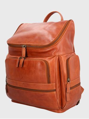 Mochila Cuero Hombre Om Matthew Back Café Hush Puppies