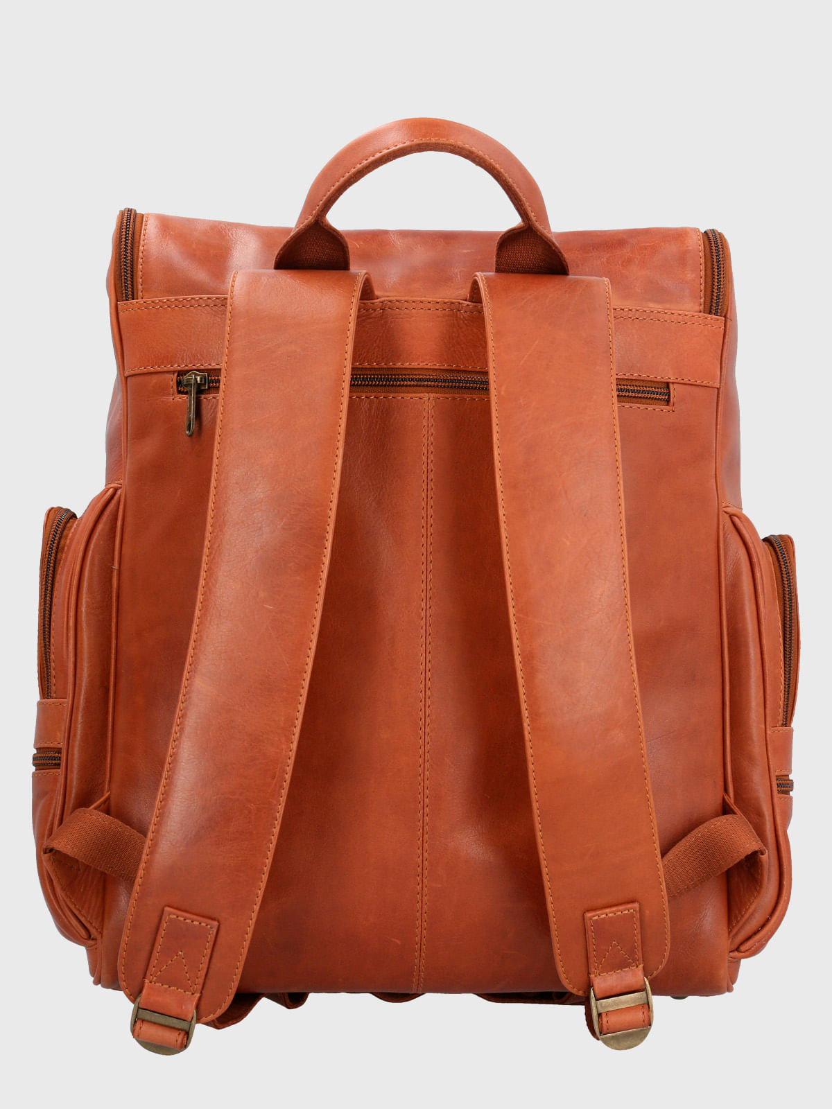 Mochila Cuero Hombre Om Matthew Back Café Hush Puppies