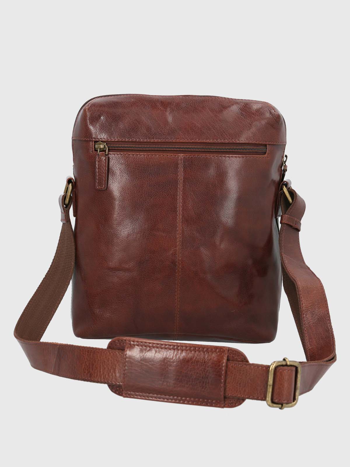 Maletin Cuero Hombre Vn Mooney Cross Café Hush Puppies