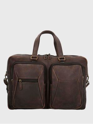 Maletin Cuero Hombre Th Millard Café Hush Puppies