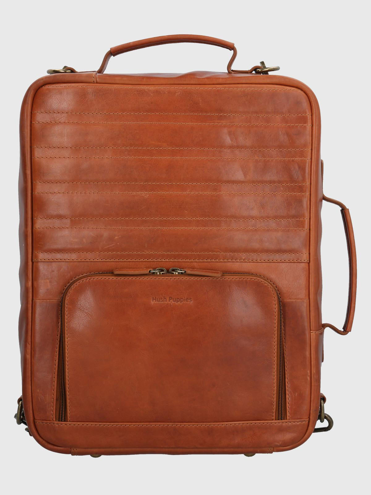 Mochila Cuero Hombre Om Middleton Back Café Hush Puppies