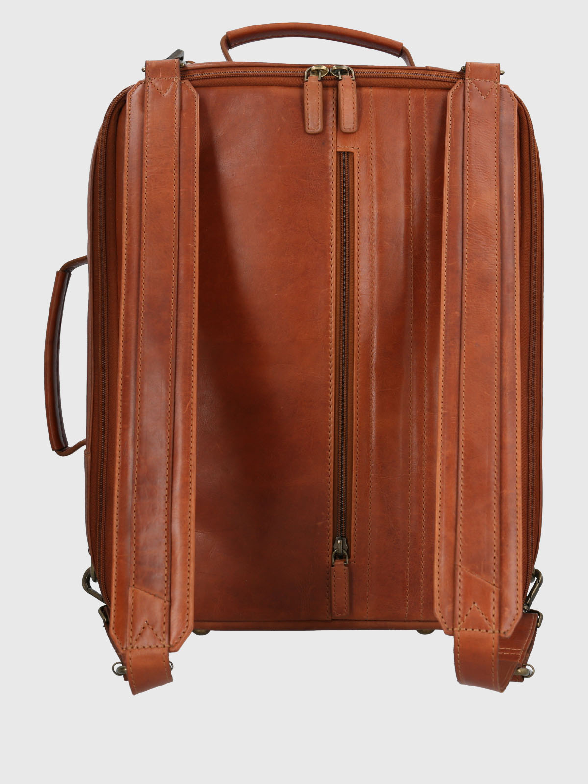 Mochila Cuero Hombre Om Middleton Back Café Hush Puppies