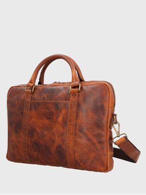 Maletin Cuero Hombre Th Mahoney Café Hush Puppies